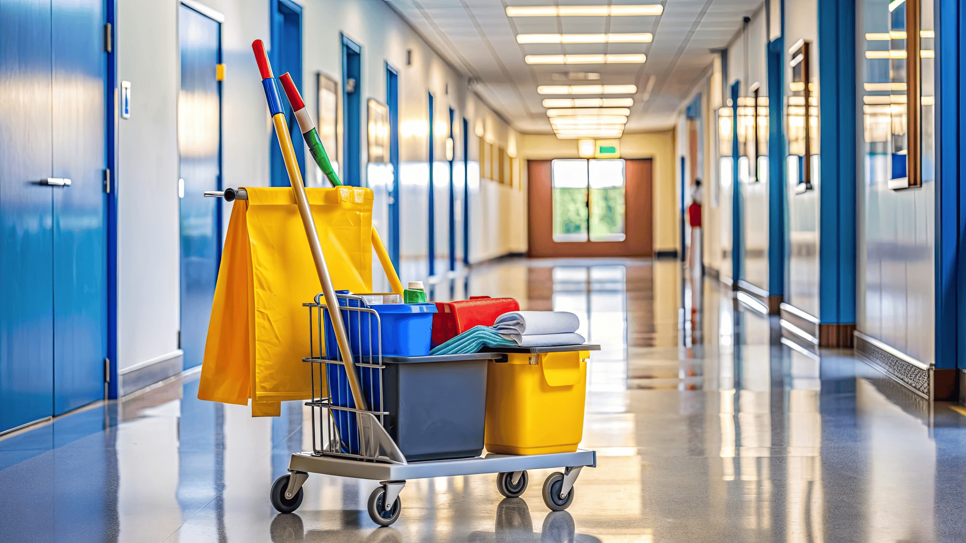 Higher Ed Cleaning Cart