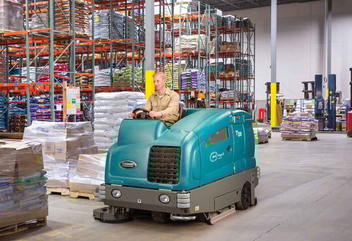 iNX uses quality equipment like the T-201 Floor Scrubber